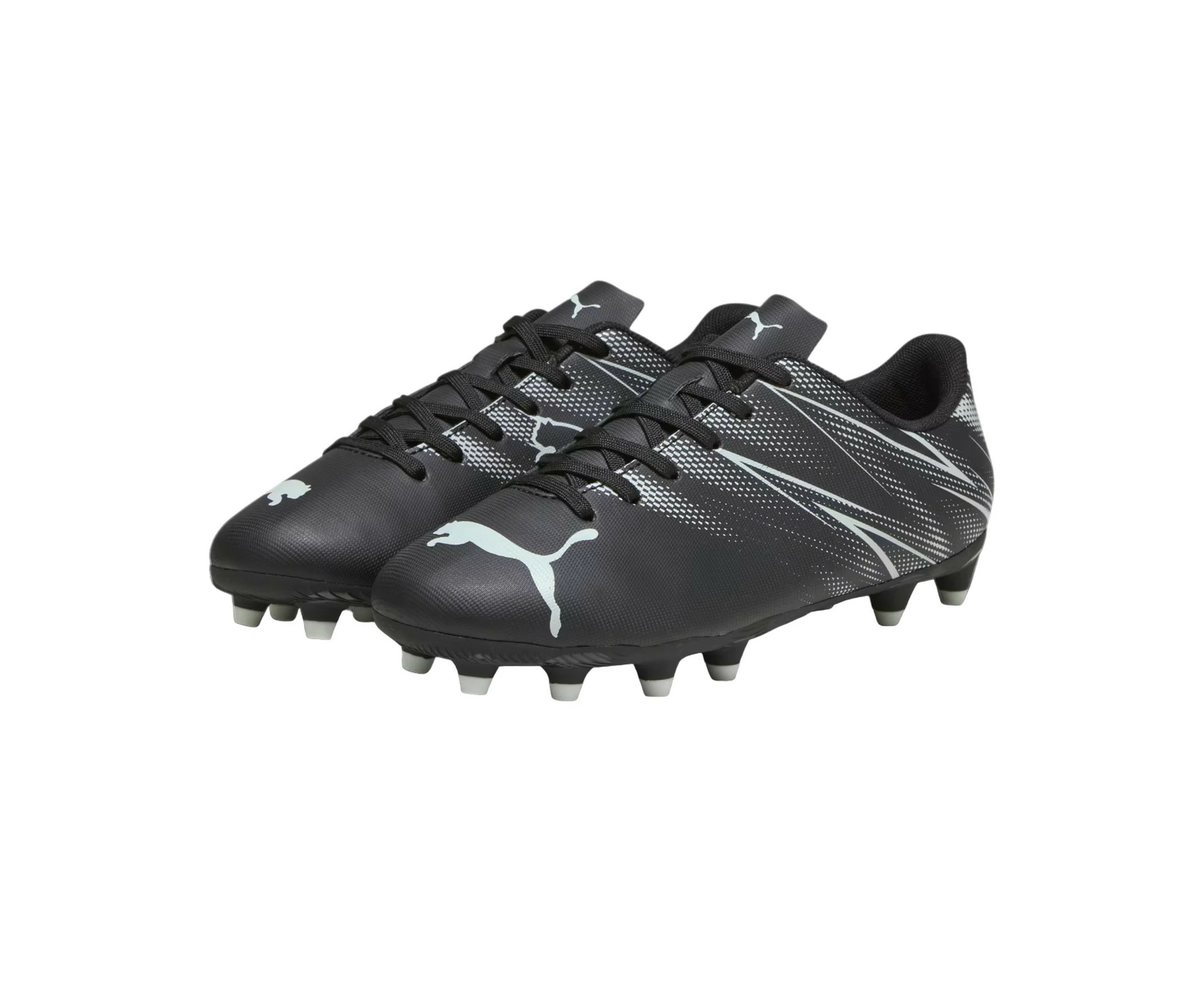 Puma Childrens/Kids Attacanto Turf Training Football Boots (Black/Silver) - RD3437