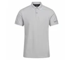 Regatta Mens Tadeo Polo Shirt (Silver Grey/White) - RG7226