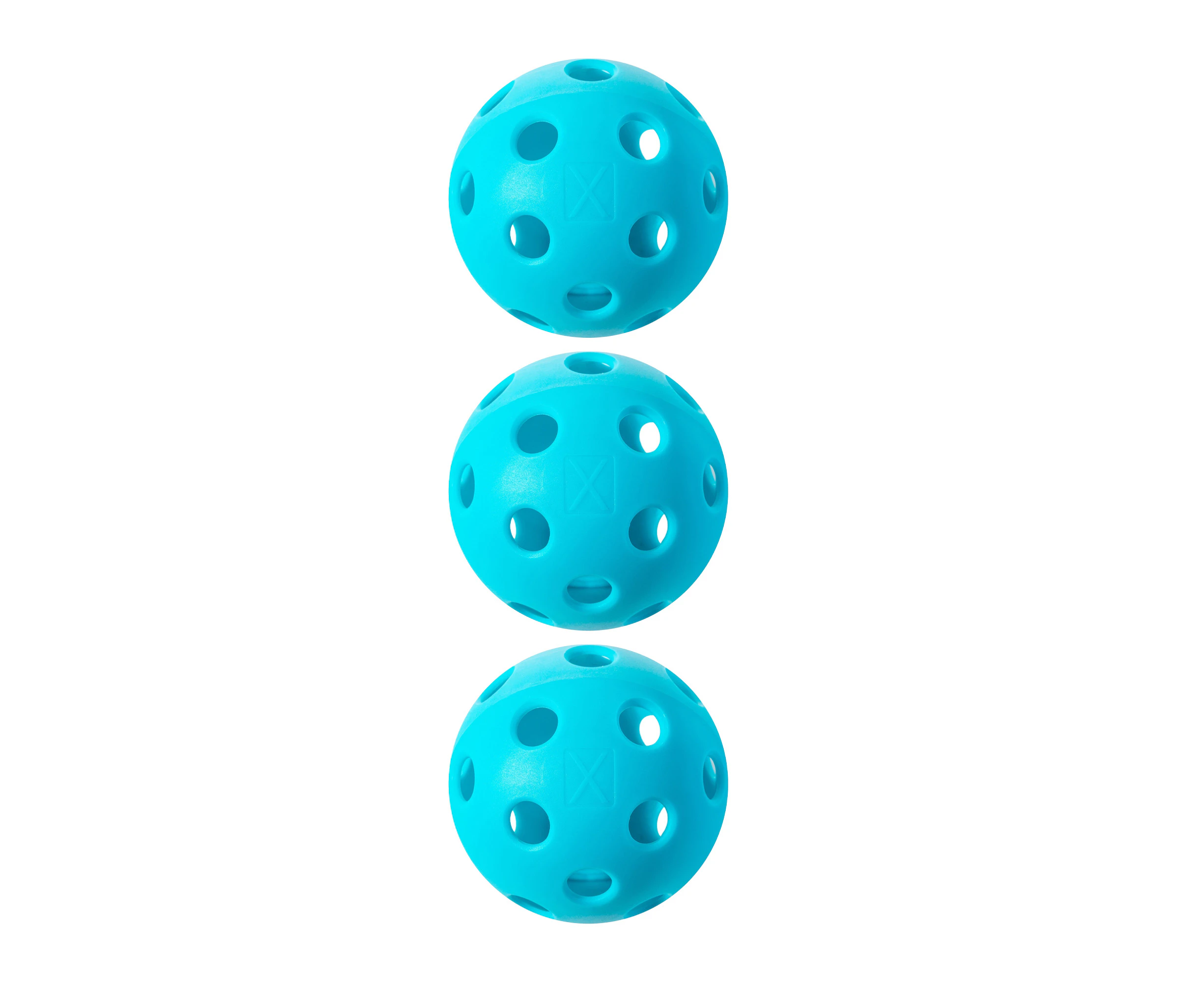 Franklin X-26 Indoor Pickleball Balls (Pack of 3) (Blue) - RD3296