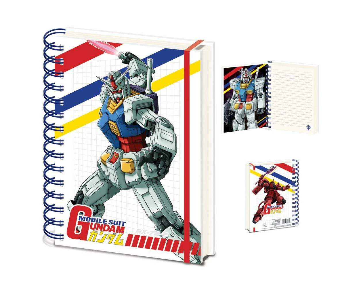 Gundam Colour Cut Away A5 Wirebound Notebook (Multicoloured) - PM10617