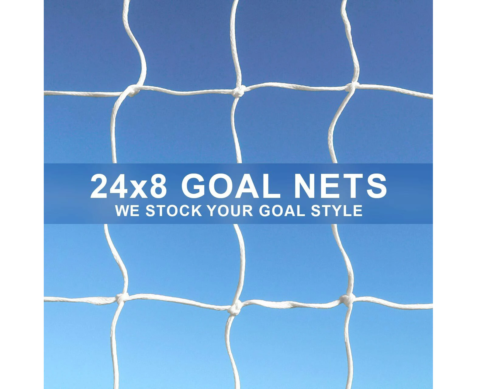 24 X 8 REPLACEMENT SOCCER GOAL NETS [Single or Pair:: Single] [Style: Box] [Thickness | Colour: 5mm | Green]