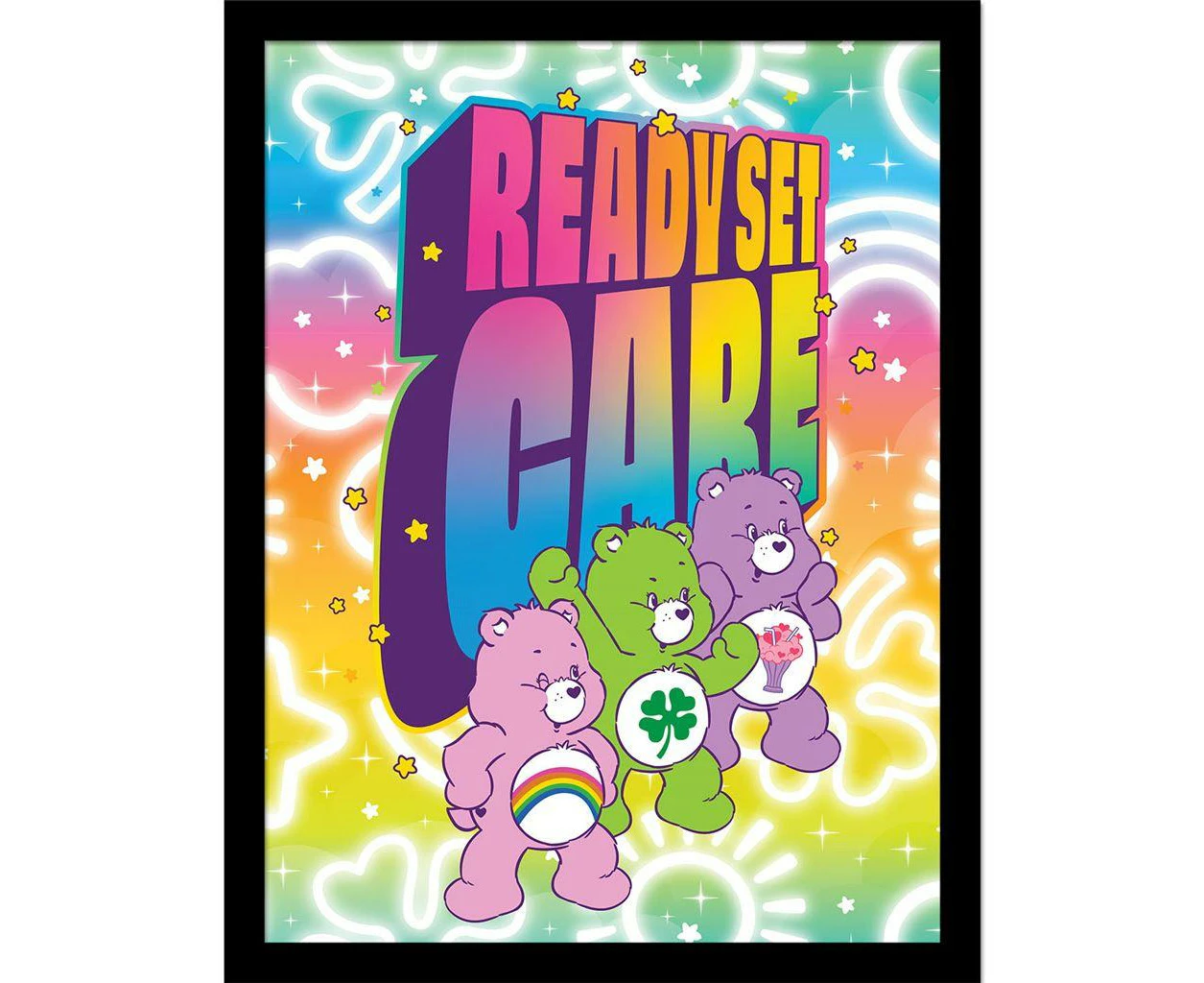 Care Bears Ready Set Care Framed Print (Multicoloured) - PM10442