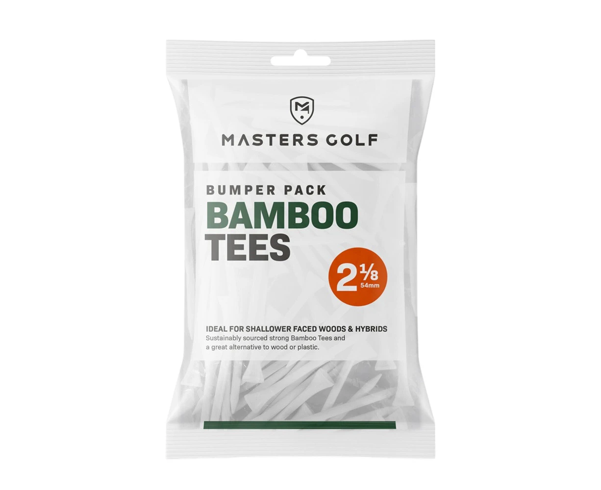 Masters Bamboo Golf Tees (Pack of 130) (White) - RD3569