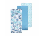 3 Pack Palm Printed Tea Towels - Anko