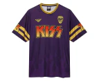 Amplified Unisex Adult Destroyer Rock FC Kiss T-Shirt (Purple) - GD1921