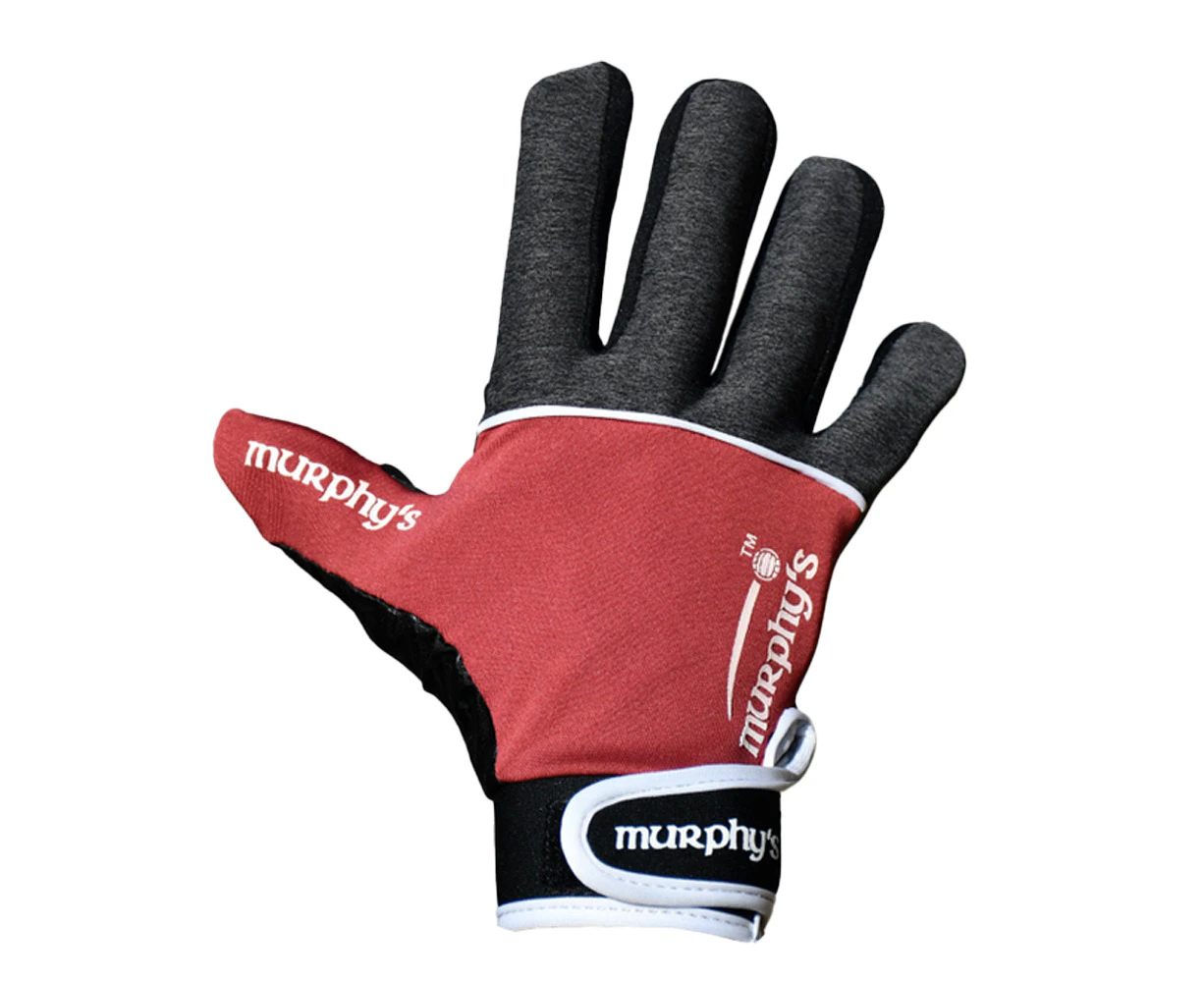 Murphys Unisex Adult V2 Gaelic Gloves (Grey/Maroon/White) - RD3420