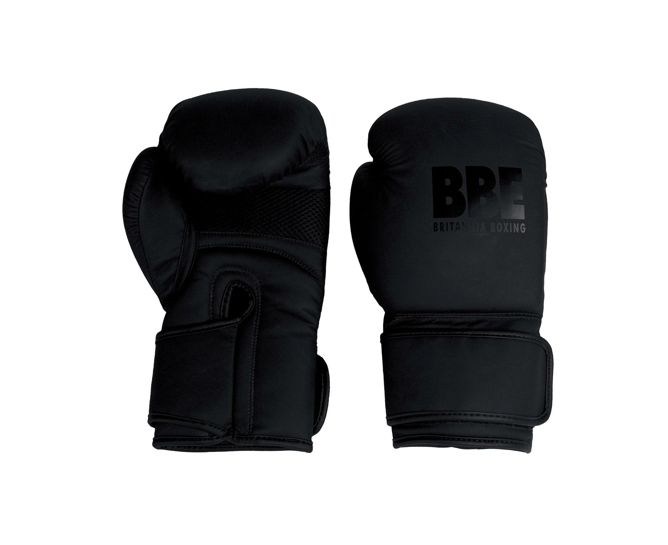 BBE Unisex Adult Boxing Training Gloves (Matt Black) - RD3474