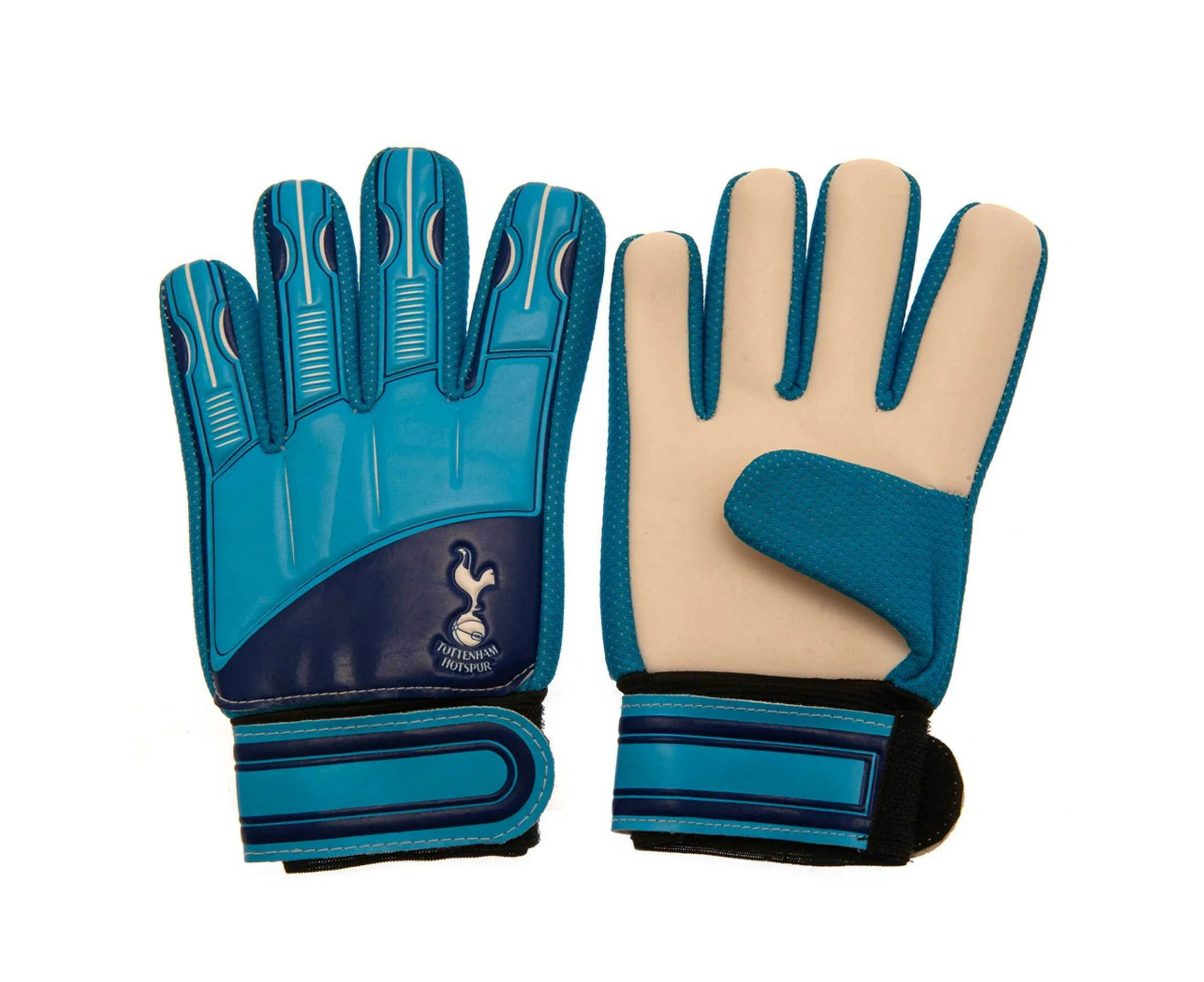 Tottenham Hotspur FC Childrens/Kids Crest Goalkeeper Gloves (White/Navy Blue) - RD3633