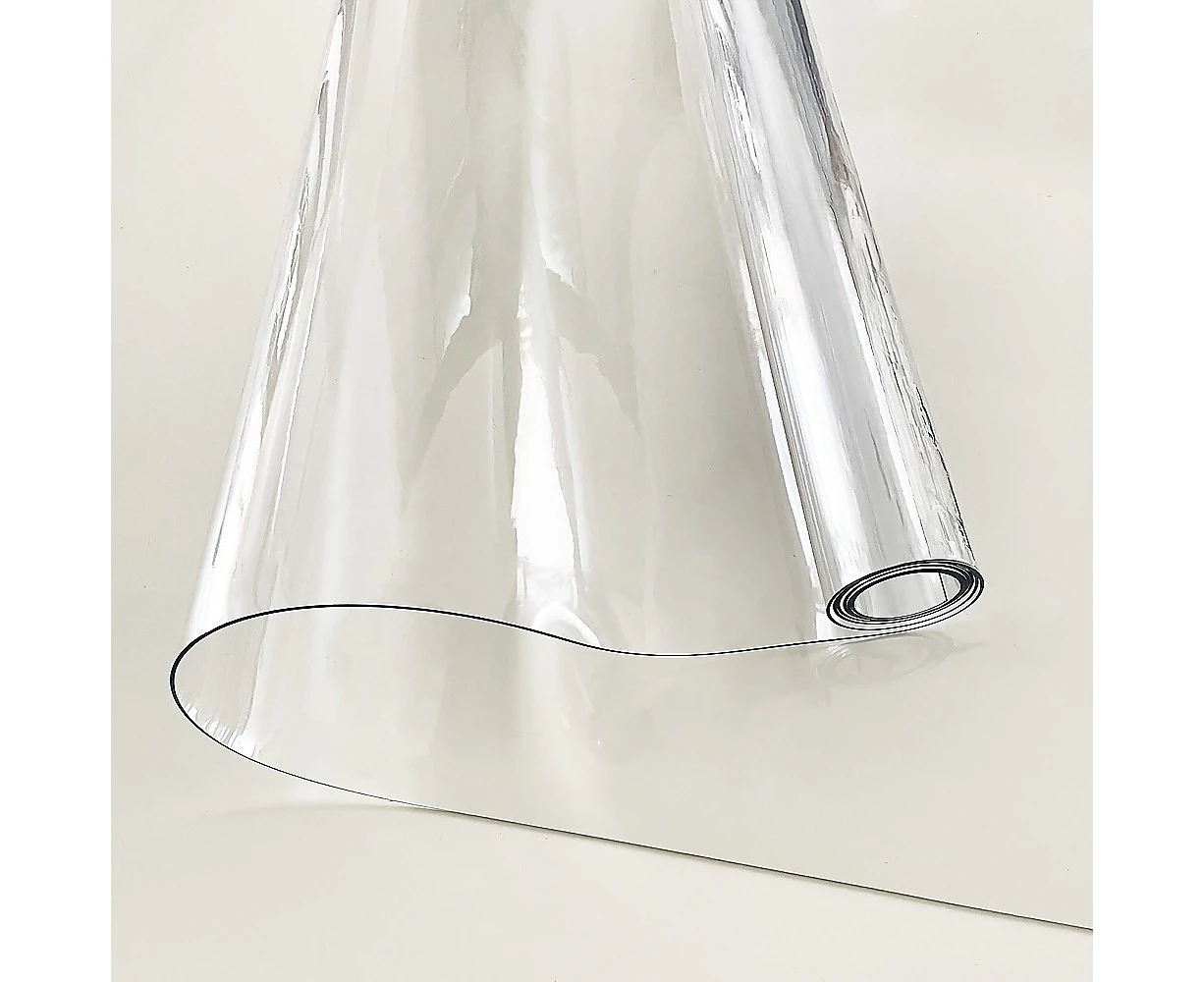 PVC Tablecloth Protector 107X213.4CM Clear Plastic Table Cloth Cover Transparent