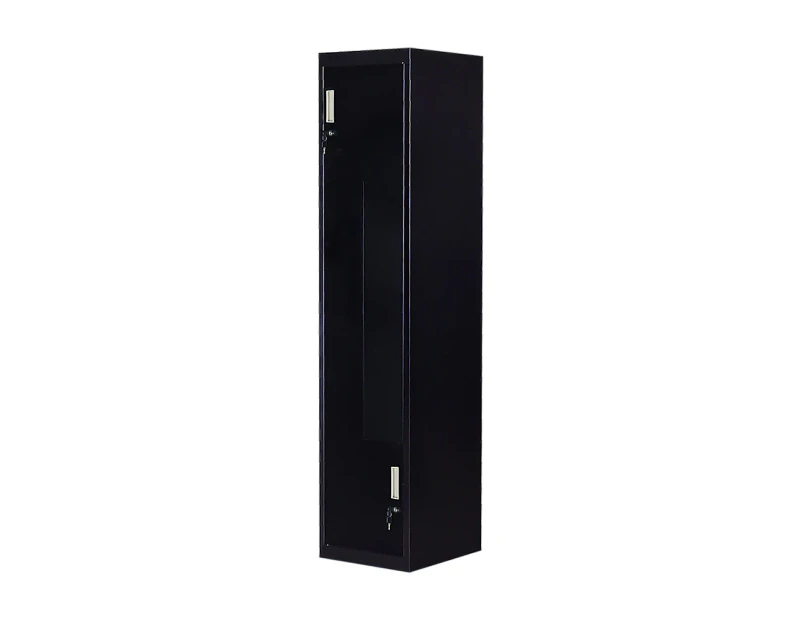 Black Two-Door L-shaped Office Gym Shed Storage Lockers