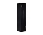 Black Two-Door L-shaped Office Gym Shed Storage Lockers