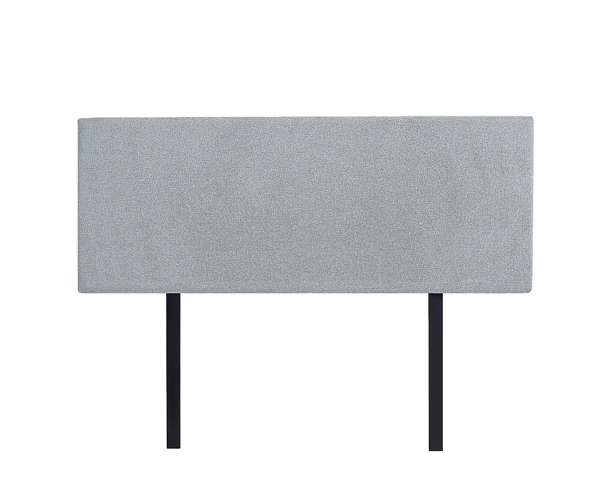 Linen Fabric Double Bed Deluxe Headboard Bedhead - Stone Grey