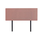 Linen Fabric Double Bed Deluxe Headboard Bedhead - Pearl Copper Brown