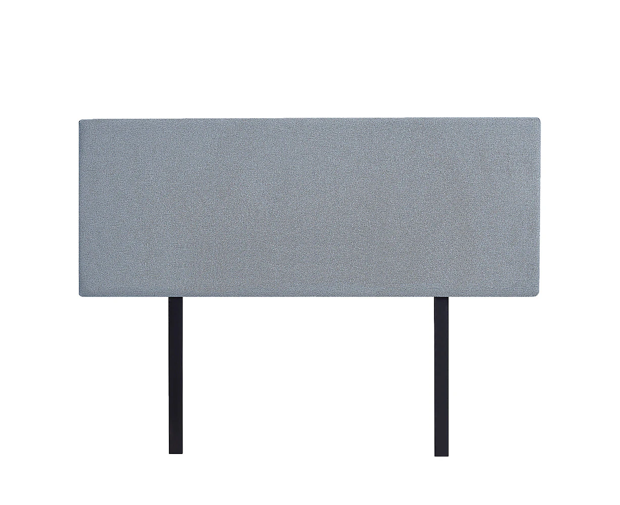 Linen Fabric Double Bed Deluxe Headboard Bedhead - Berlin Blue