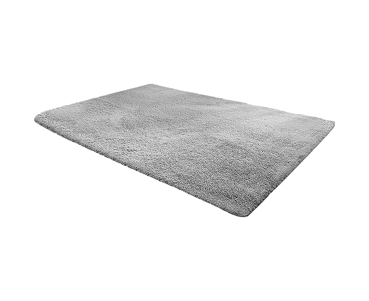 200x140cm Floor Rugs Large Shaggy Rug Area Carpet Bedroom Living Room Mat - Grey