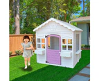 Cubby House Kids Wooden Outdoor Playhouse Cottage Play Children Timber