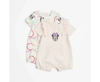 Baby Disney Minnie Mouse Romper 2 Pack