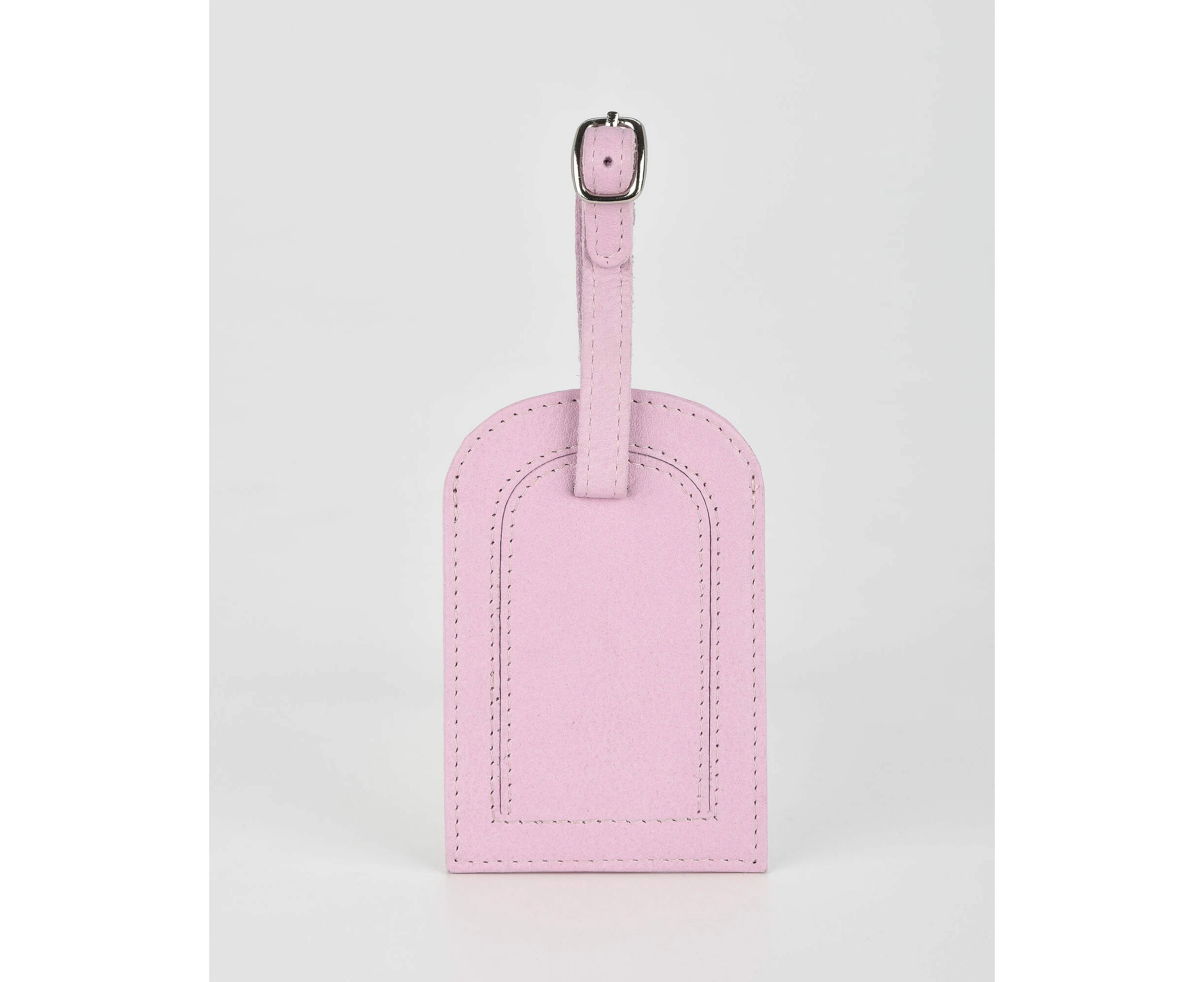 Cobb & Co Miabella Leather Luggage Tag - Pink