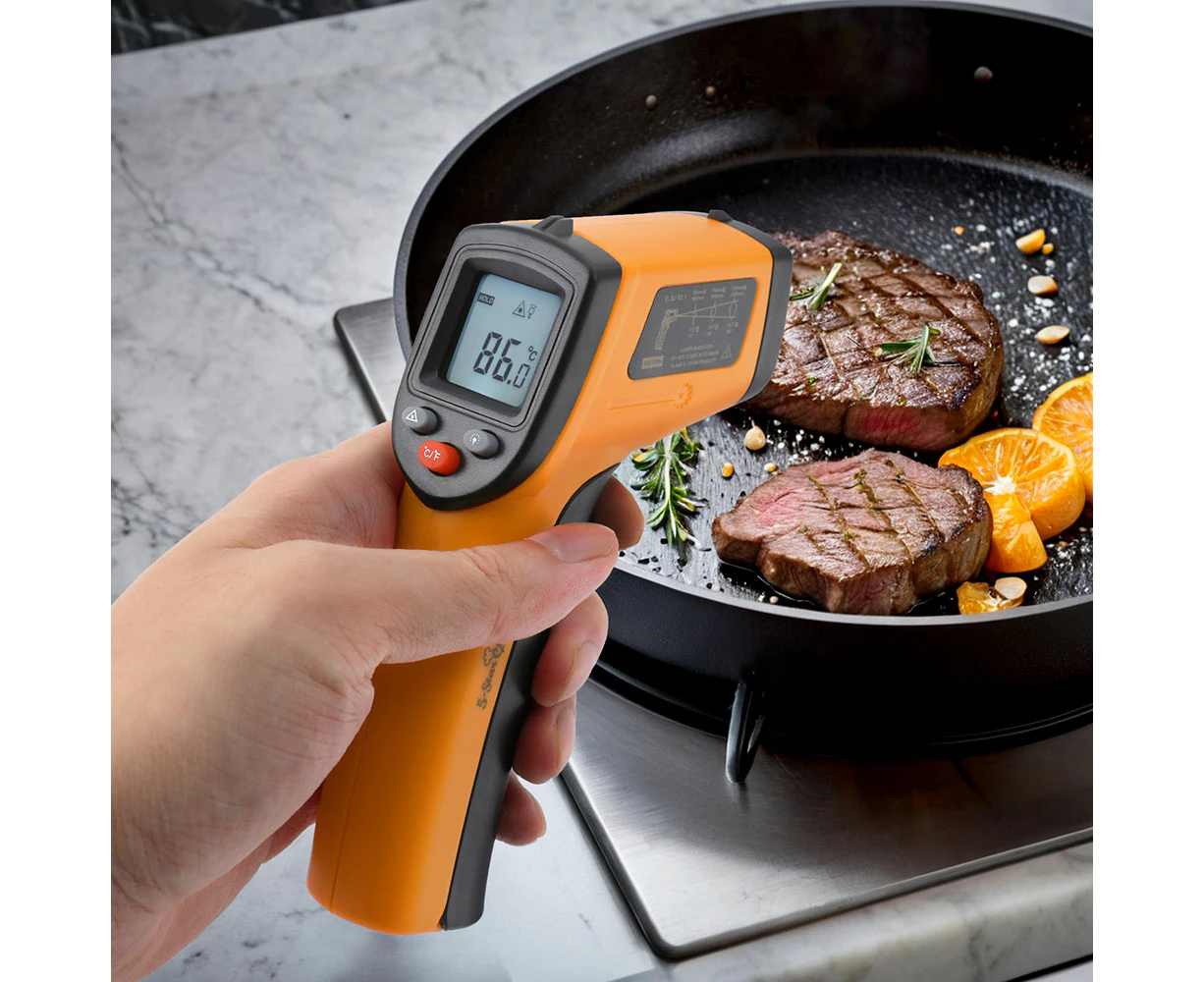 5-star Chef Laser Infrared Thermometer Food Digital Temperature Gun Smoker Pizza BBQ