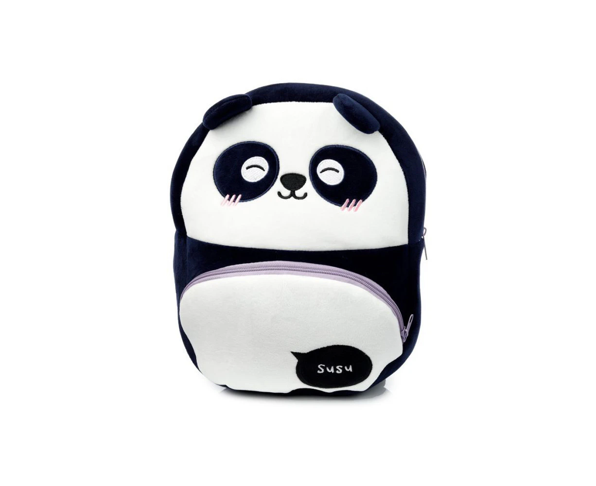 Adoramals 30cm Panda Backpack Kids/Child/Toddler Travel School Animal Plush Bag