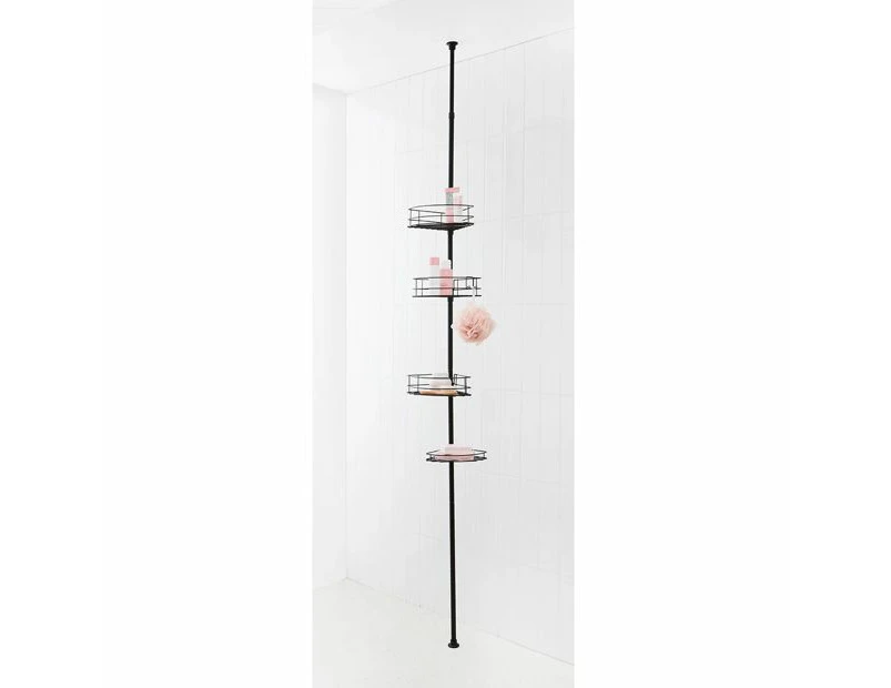 Telescopic Caddy Shower, Black - Anko