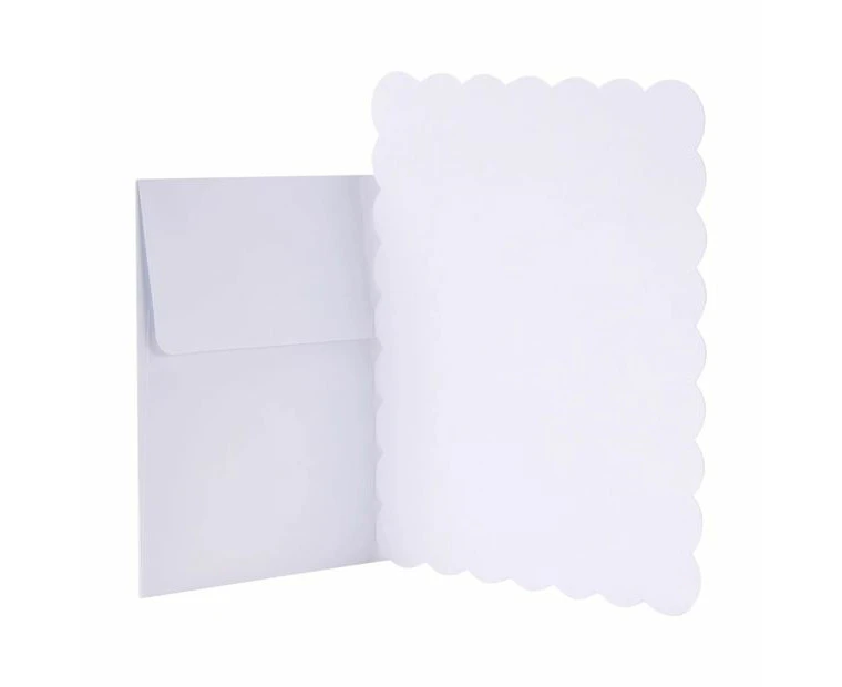 Cards with Envelopes, 24 Pack, White - Anko