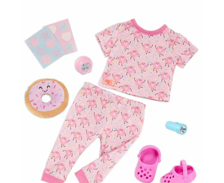 Our Generation Dreaming of Donuts Pajama Outfit & Accessories for 18-inch Dolls