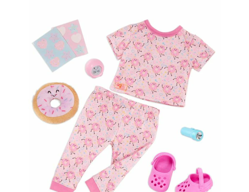 Our Generation Dreaming of Donuts Pajama Outfit & Accessories for 18-inch Dolls