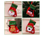 Christmas Tree Ornament Party Xmas Hanging Stocking Holiday Festival Supplies - Sequined socks (old man)