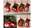 Christmas Tree Ornament Party Xmas Hanging Stocking Holiday Festival Supplies - Sequined socks (old man)