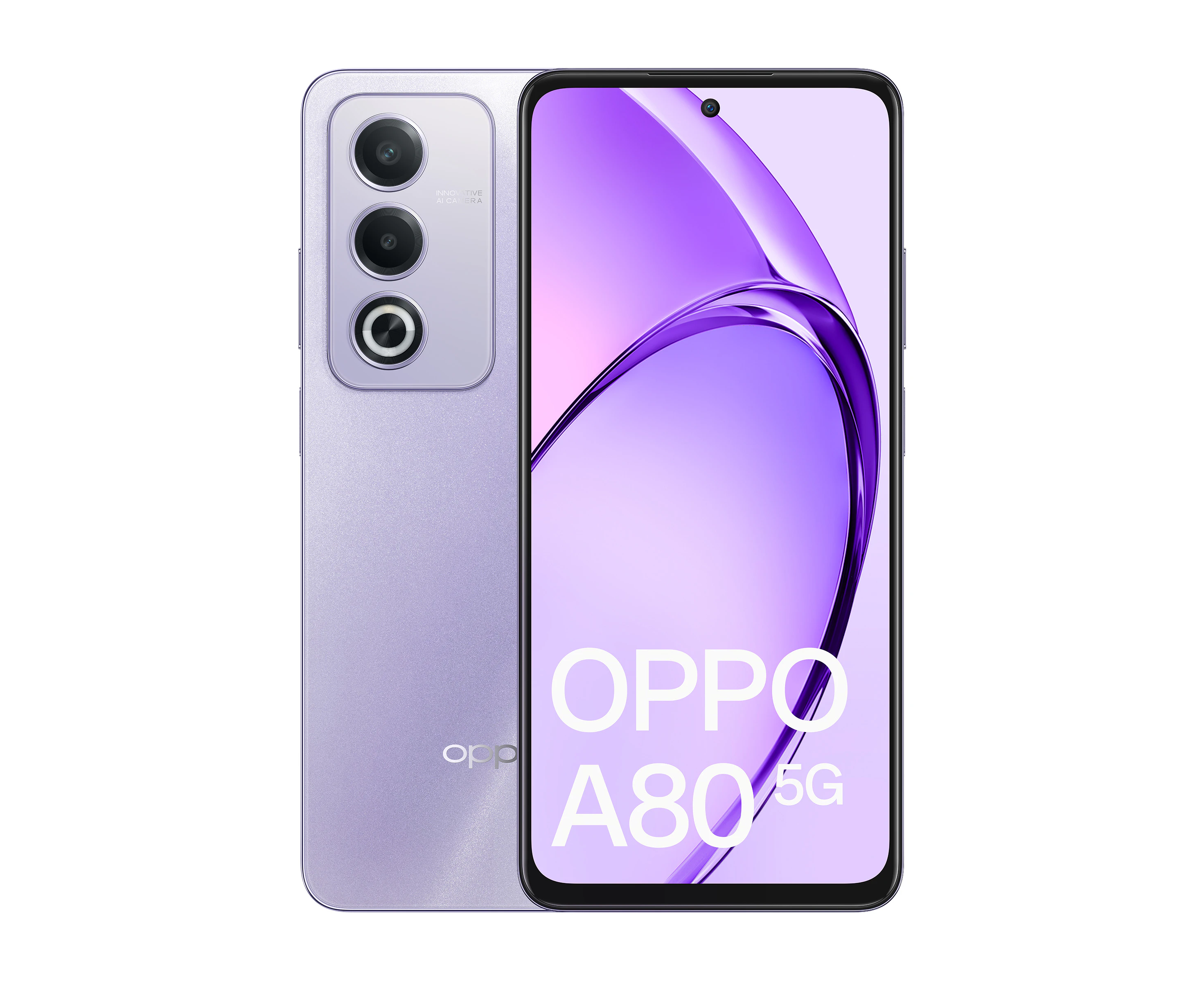 OPPO A80 5G - Moonlight Purple, (CPH2639AU Purple)**, 6.67", LCD, 8GB/256GB, 50MP, Dual SIM, 5100mAh, 2YR