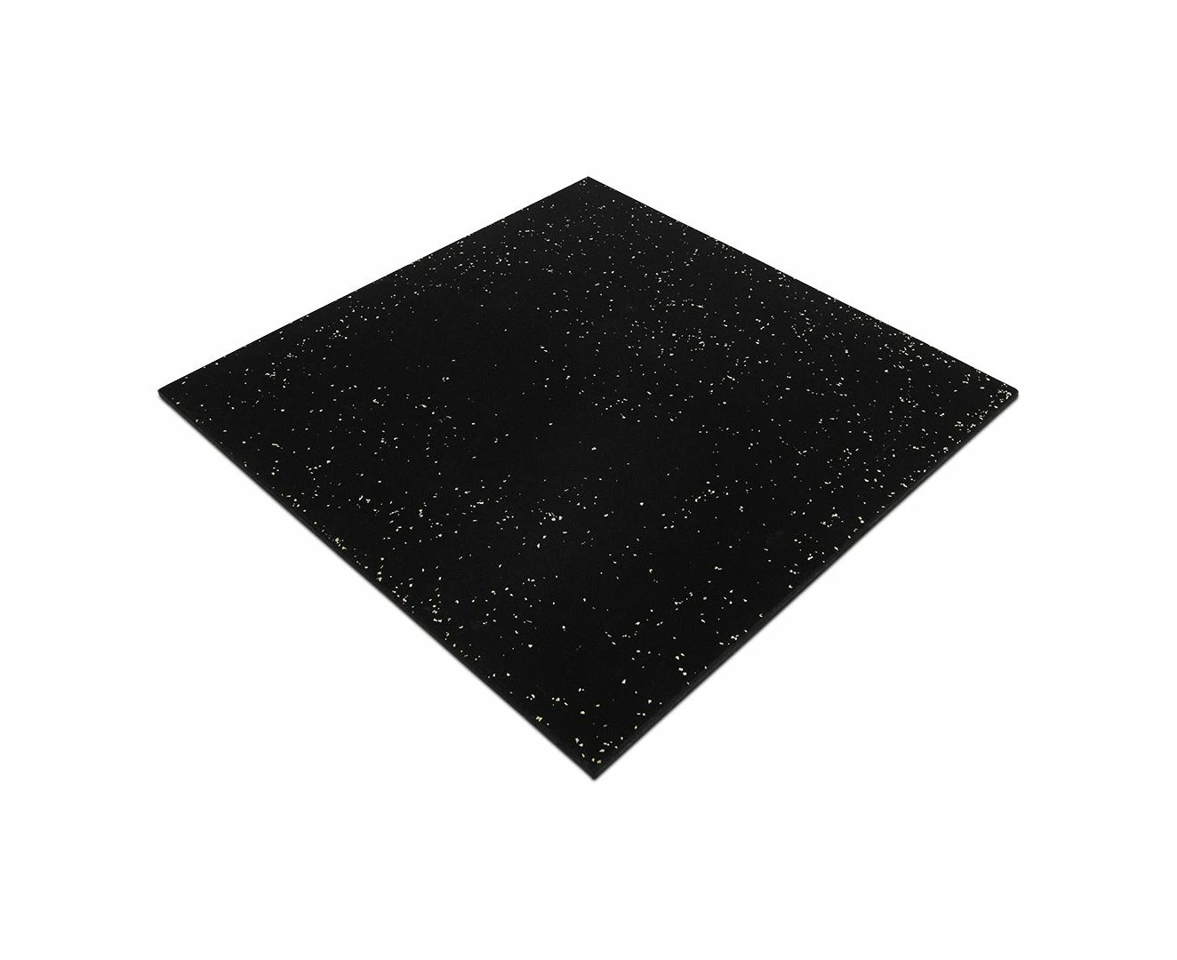 Reeplex Rubber Gym Flooring Tile Black with White Fleck