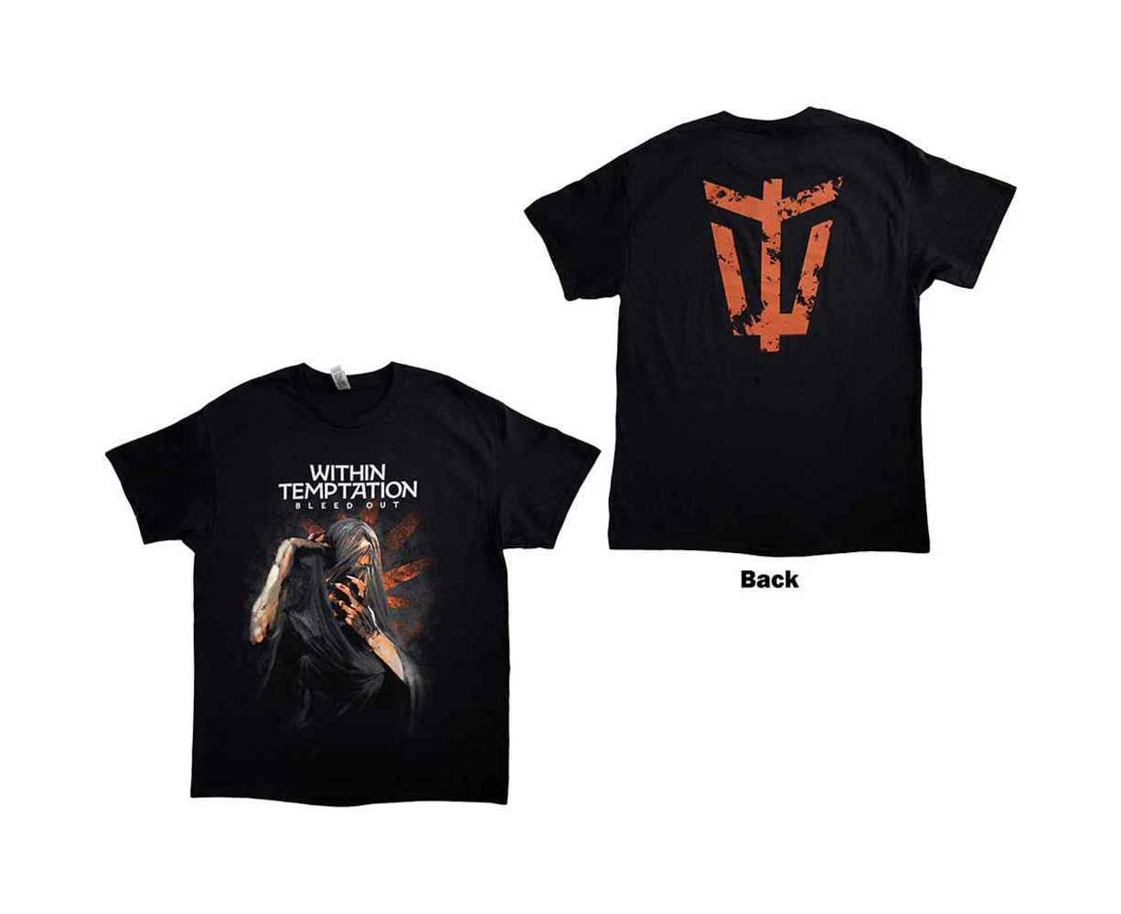 Within Temptation | Official Band T-Shirt | Bleed Out Album (Back Print)