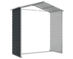 vidaXL Garden Shed Anthracite 191x130x198 cm Galvanised Steel