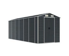 vidaXL Garden Shed Anthracite 191x555x198 cm Galvanised Steel