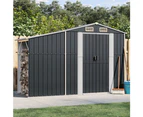 vidaXL Garden Shed Anthracite 277x93x179 cm Galvanised Steel