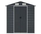 vidaXL Garden Shed Anthracite 191x130x198 cm Galvanised Steel