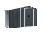 vidaXL Garden Shed Anthracite 277x93x179 cm Galvanised Steel