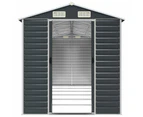 vidaXL Garden Shed Anthracite 191x555x198 cm Galvanised Steel