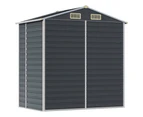 vidaXL Garden Shed Anthracite 191x130x198 cm Galvanised Steel