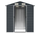 vidaXL Garden Shed Anthracite 191x130x198 cm Galvanised Steel