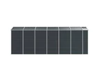 vidaXL Garden Shed Anthracite 191x555x198 cm Galvanised Steel