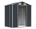 vidaXL Garden Shed Anthracite 191x130x198 cm Galvanised Steel