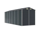 vidaXL Garden Shed Anthracite 191x555x198 cm Galvanised Steel