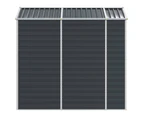 vidaXL Garden Shed Anthracite 191x215x198 cm Galvanised Steel