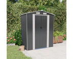 vidaXL Garden Shed Anthracite 192x108x223 cm Galvanised Steel