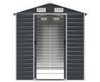 vidaXL Garden Shed Anthracite 191x215x198 cm Galvanised Steel