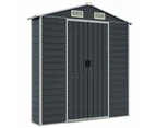 vidaXL Garden Shed Anthracite 191x215x198 cm Galvanised Steel