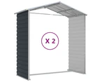 vidaXL Garden Shed Anthracite 191x215x198 cm Galvanised Steel