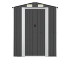 vidaXL Garden Shed Anthracite 192x108x223 cm Galvanised Steel